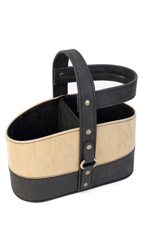POSA TERMO SIRIO ENGRASADO NEGRO CON BEIGE