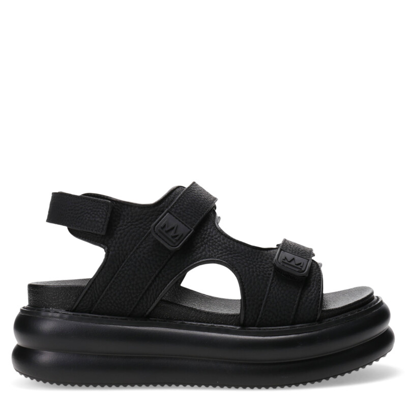 Sandalias de Mujer Miss Carol MANAROLA con tiras con velcro Negro