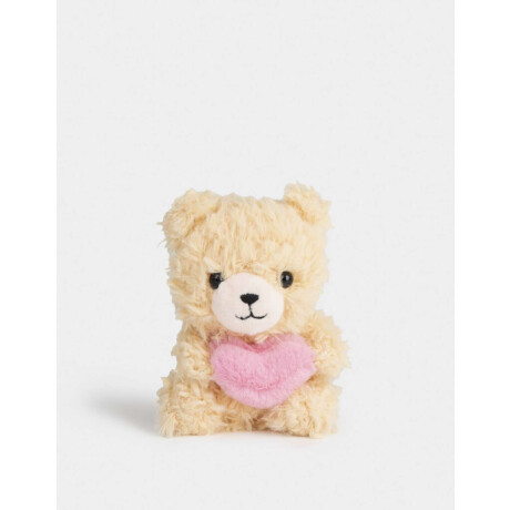 Llavero Y Charm De Peluche De Osito Marron Beige