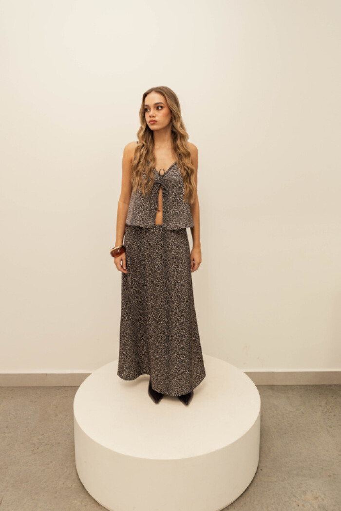 FALDA ASIA LEOPARD MINI FALDA ASIA LEOPARD MINI