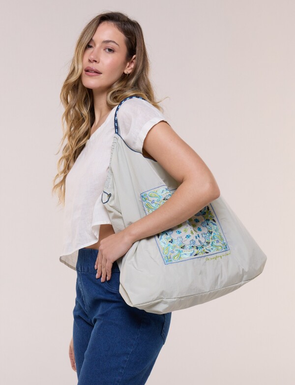 Bolso Playa Arabescos BEIGE