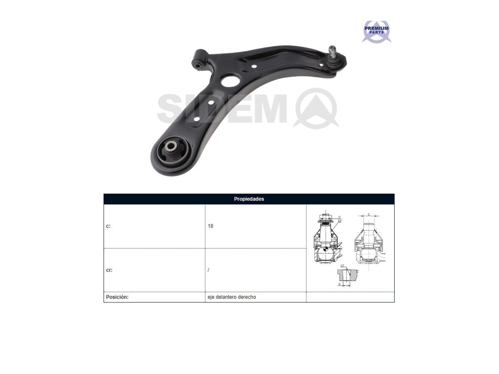 Parilla De Suspension Delantera Kia Rio 18-25 Der 