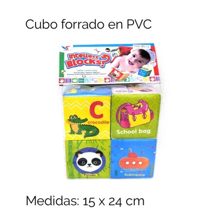Cubos P/bebé Pvc X4 C/diseño Bolsa 9918 Unica