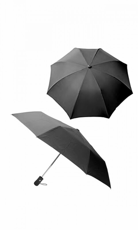 PARAGUAS AUTÓMATICO MANGO COMUN NEGRO