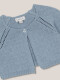 Chaqueta Con Calados Azul Claro