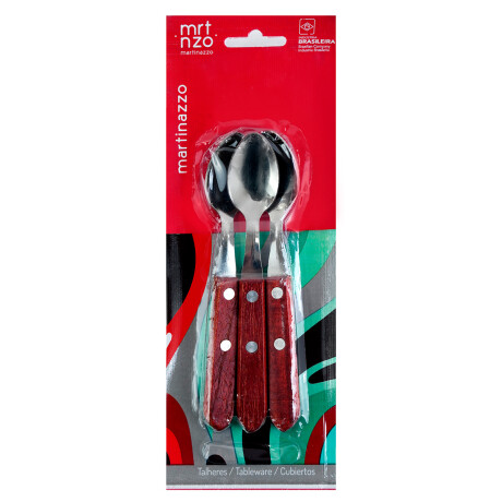 Cuchara de te x3 madera Martinazzo Cuchara de te x3 madera Martinazzo