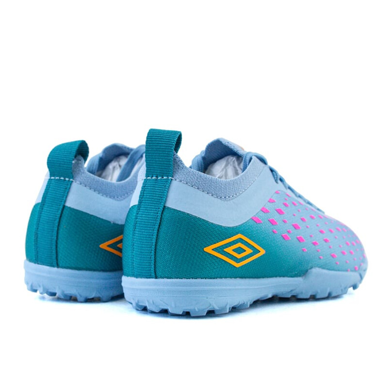 Championes Umbro Fútbol 5 Limit de Niños - 20206219 Celeste-rosado