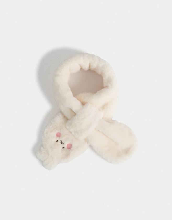 Bufandas y Chalinas Infantiles Animalito Bufanda Infantil Conejito - Blanco Crudo