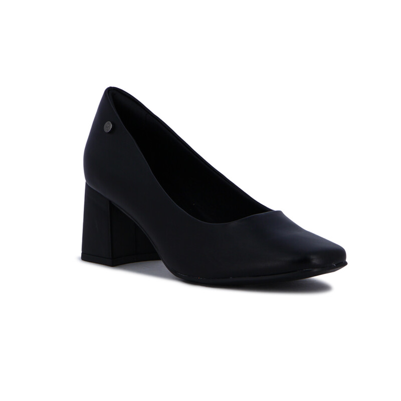 Ramarim Zapato Taco Cuadrado Forrado Negro
