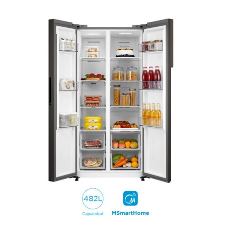 HELADERA MIDEA BLACK 482 LTS. M500SBSINV HELADERA MIDEA BLACK 482 LTS. M500SBSINV