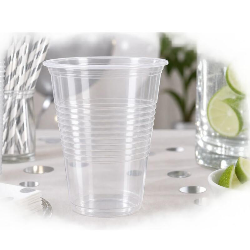 Vaso 350ml Diferentes colores x50un Transparente