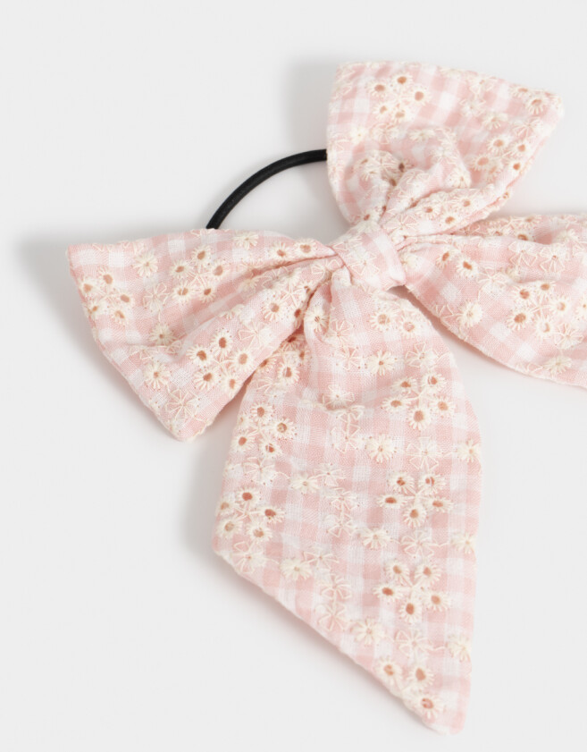 Gomitas Elásticas De broderie Gomita Elástica Cuadrillé Bordada - Rosa Claro