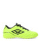 Championes de Niños Umbro Fútbol 5 Classico II TF Verde Lima - Negro