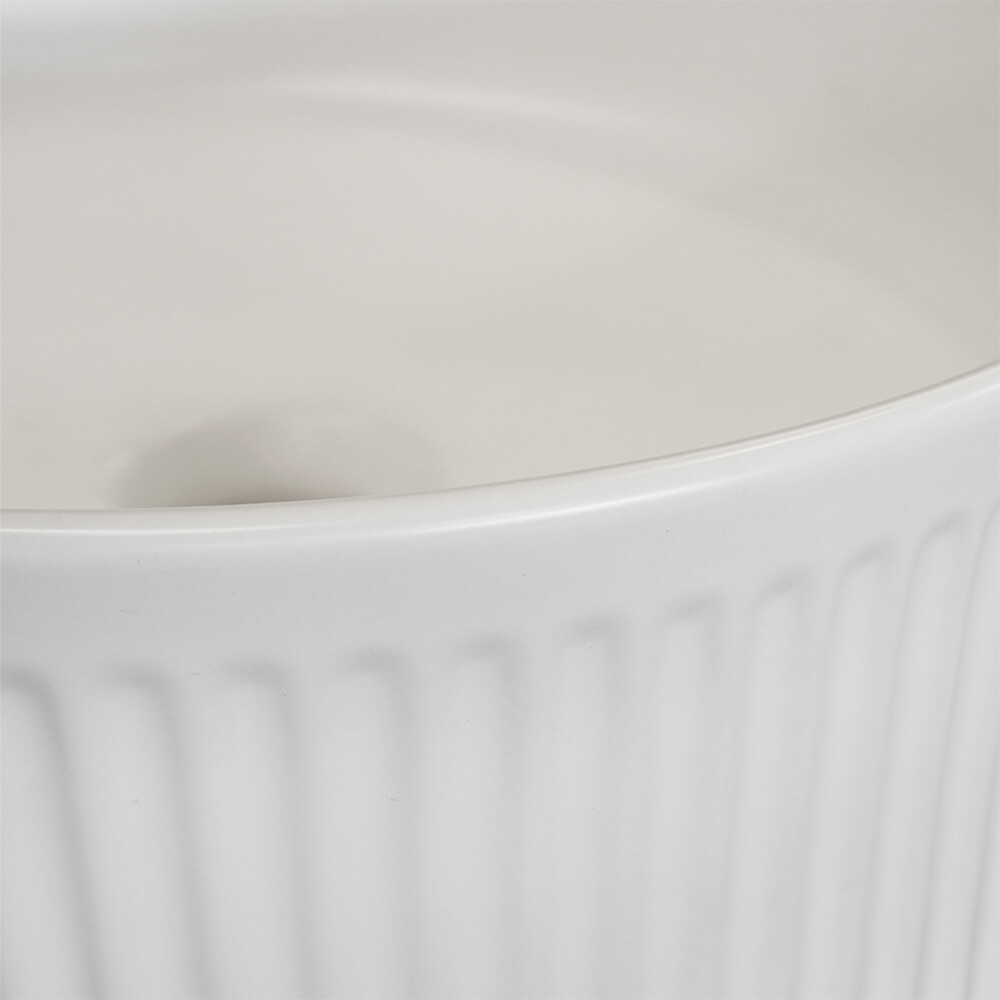 BACHA BAUEN DE APOYO BLANCO MATE REDONDA Bacha Bauen De Apoyo Blanco Mate Redonda