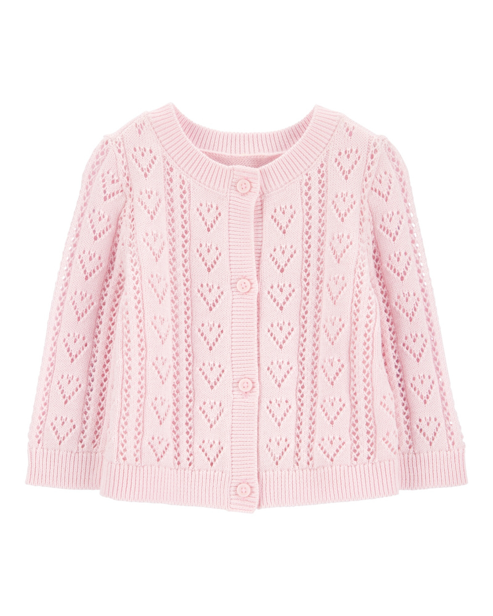 Saco de punto de algodón, diseño corazones Sin color