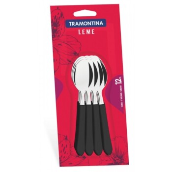 Cucharas de té Leme negras x12 | Tramontina 23187/900 Cucharas de té Leme negras x12 | Tramontina 23187/900