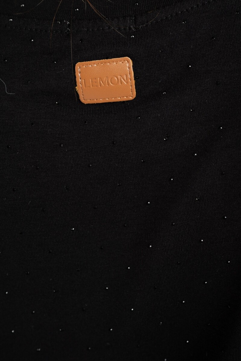 Remerón Brillos Viscosa Negro