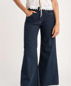 Jean Flared Wide Leg Denim