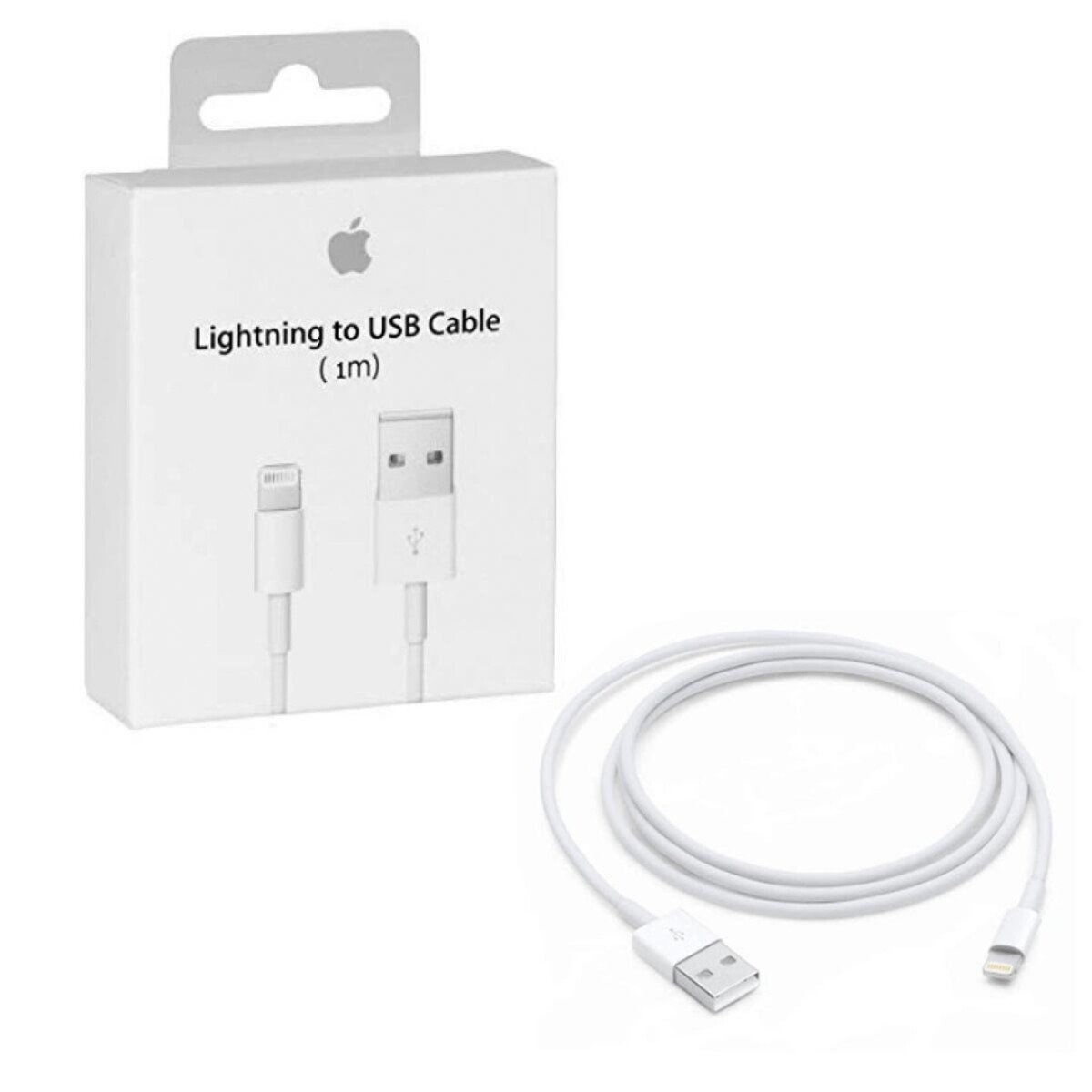 Cable Original Iphone Usb A Lightning - CABLE USB ORIGINAL APPLE LIGHTNING 1M 