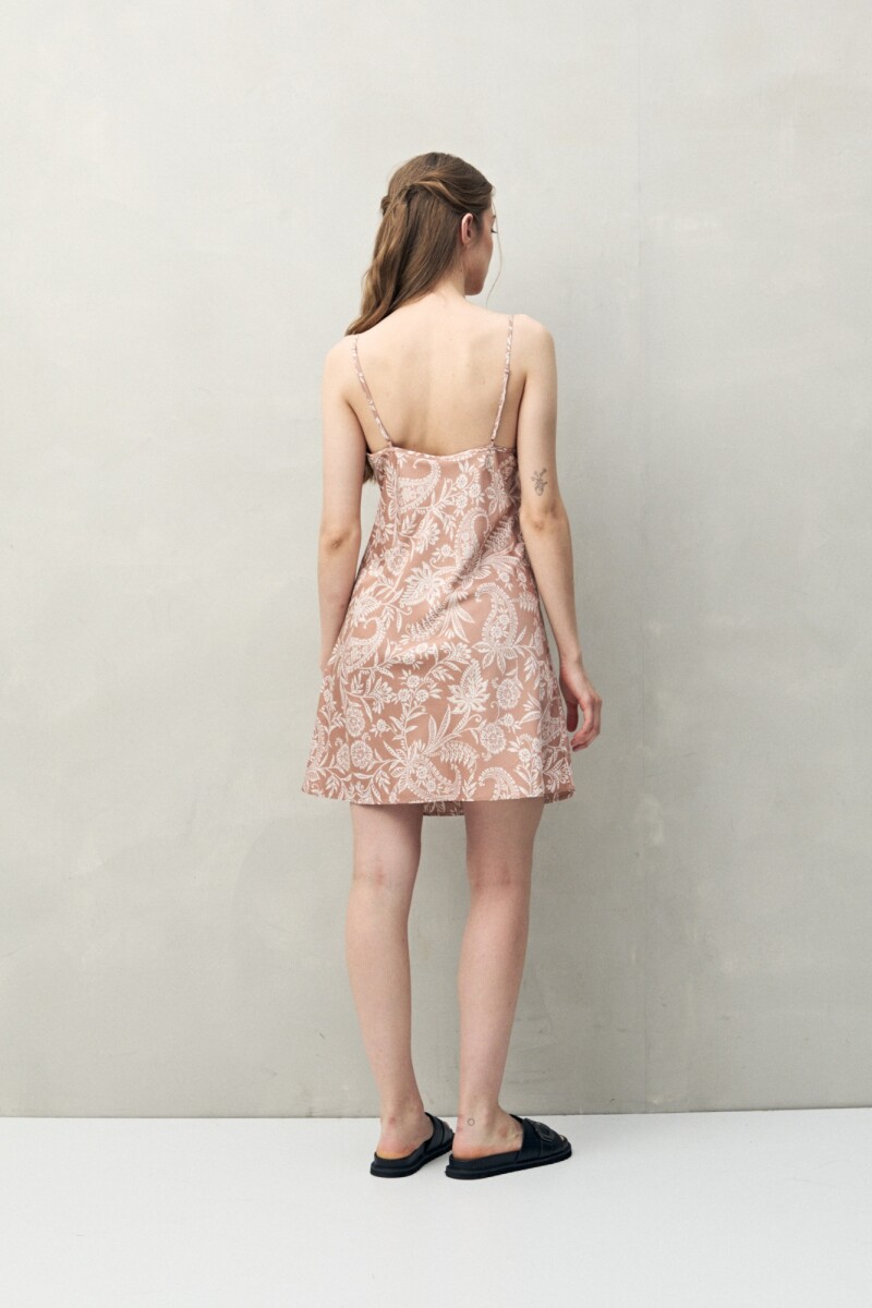 CAMISON MAGNOLIA PRINTED Tostado