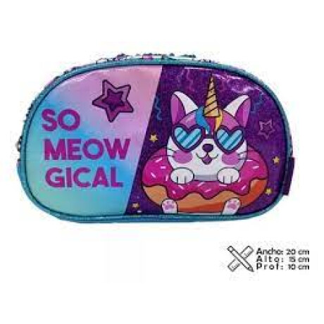 Cartuchera Phi Phi Bags Gatito Unicornio 2 Cierres Cartuchera Phi Phi Bags Gatito Unicornio 2 Cierres