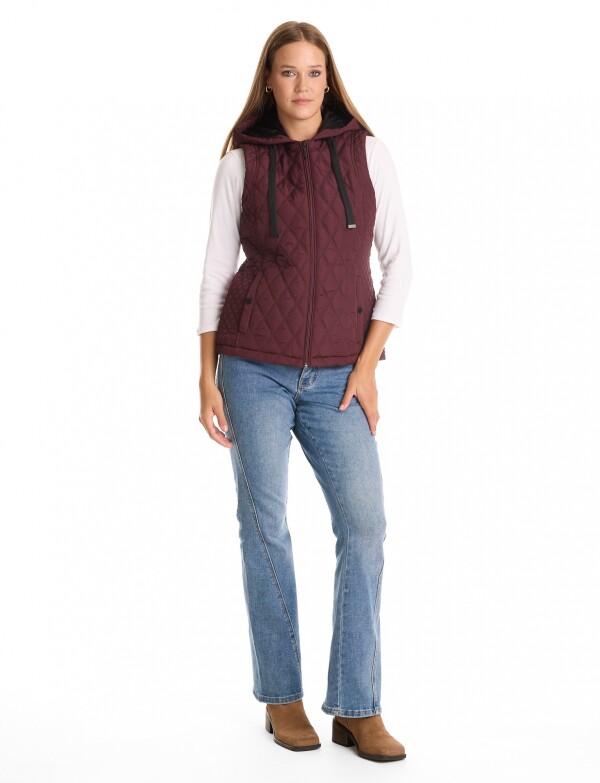 Chaleco Abrigo Capitoneado BORDEAUX