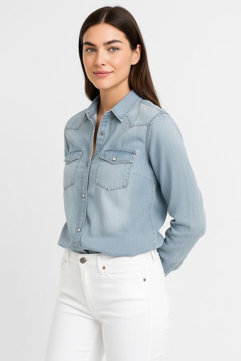 Camisa Zebul - Celeste 