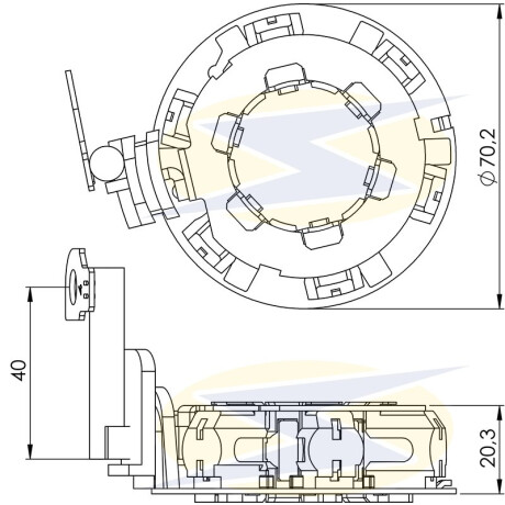 PORTA CARBONES FIAT ARGO CRONOS MOBI BOSCH 4,5X14X13 UNIFAP PORTA CARBONES FIAT ARGO CRONOS MOBI BOSCH 4,5X14X13 UNIFAP