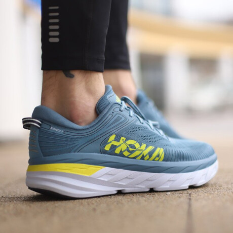 HOKA BONDI 7 Blue/Yellow/White