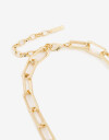Collares Cortos Metal Collar Corto Metal Eslabones - Dorado