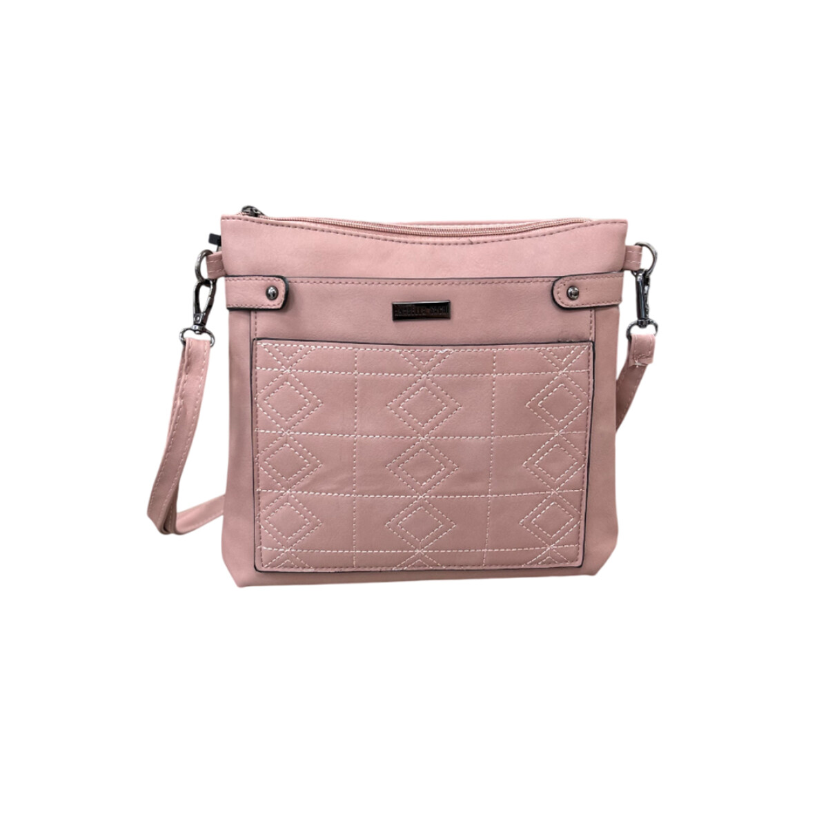 Morral con rombo Sally - Rosa 