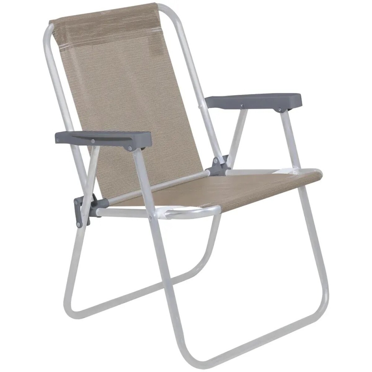 Silla Alta Bel Aluminio Lazy Poliéster De Pvc - BEIGE 