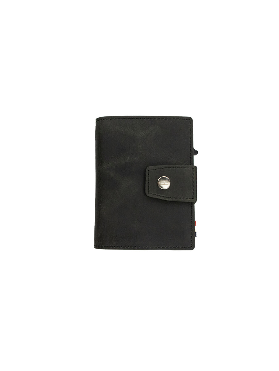 METAL WALLET - BRUSHED BLACK 