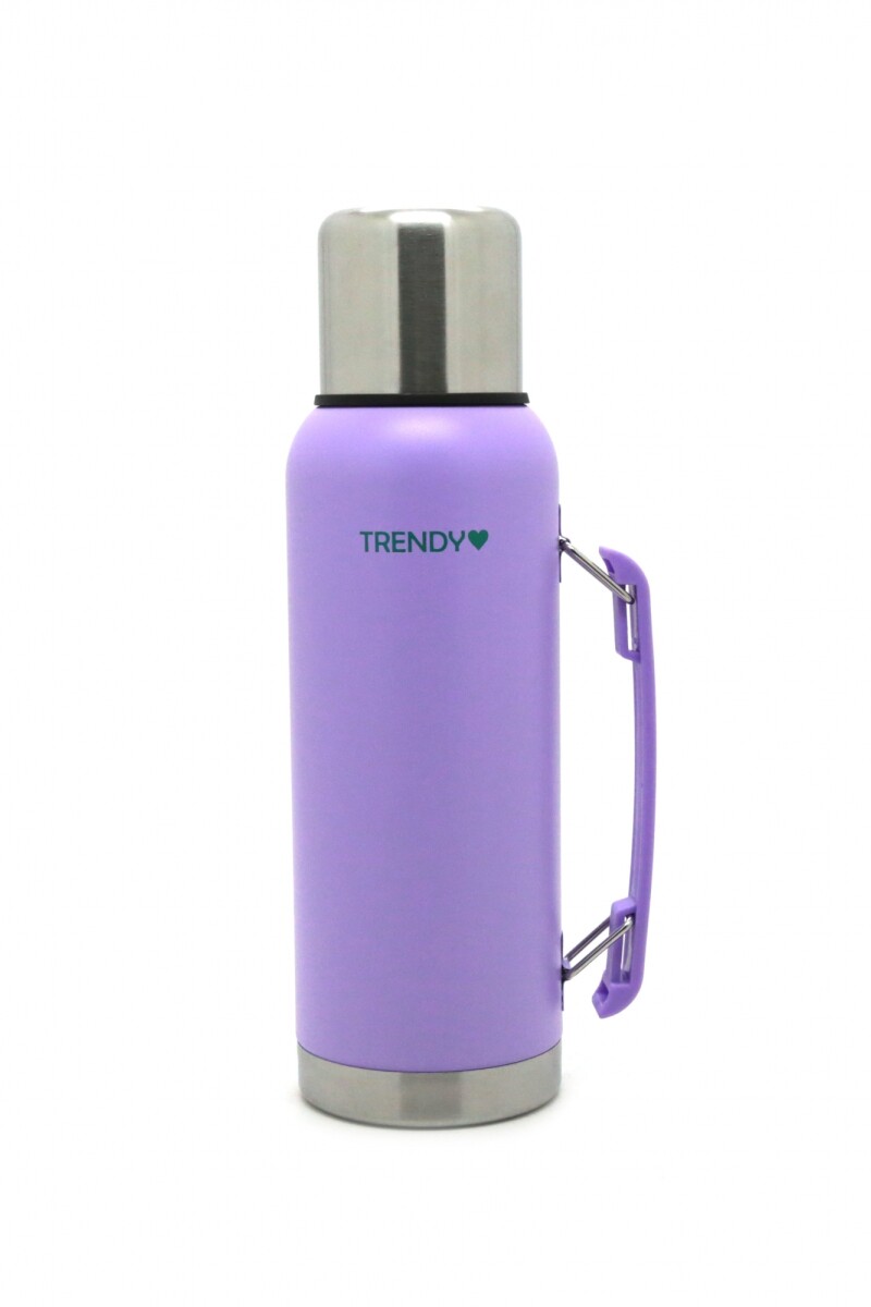 Termo 1000 ML con vaso incluido Violeta