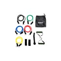 SET BANDAS ELASTICAS DE RESISTENCIA TUBO CON BOLSO MULTICOLOR