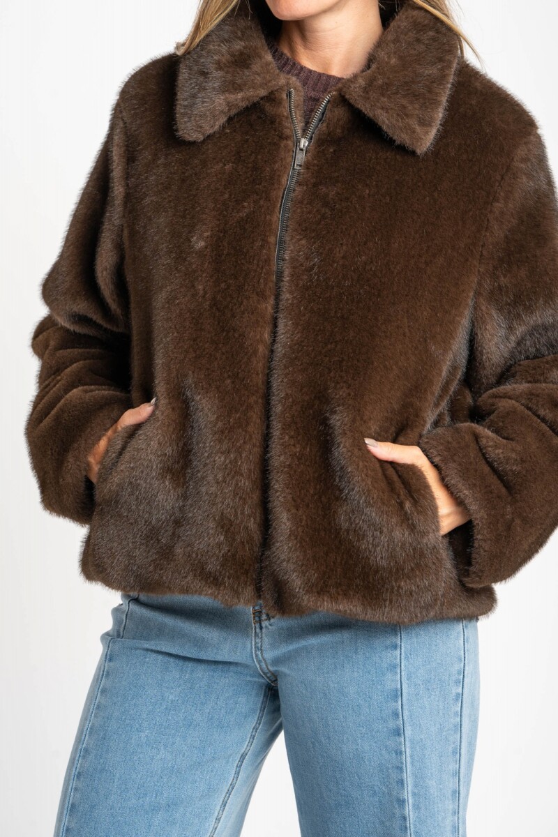 Abrigo Piel Chocolate