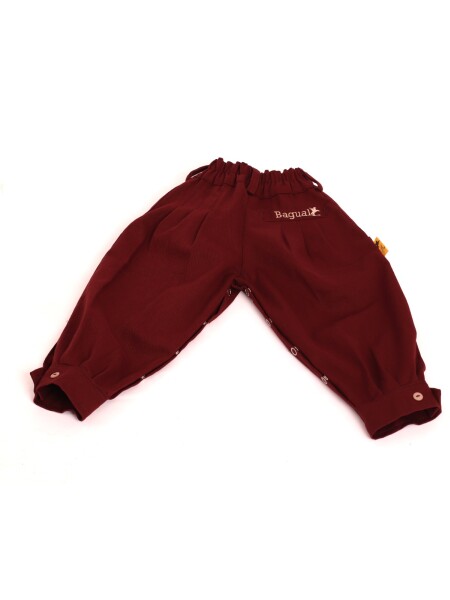 bombacha de niño pañalera Bordo