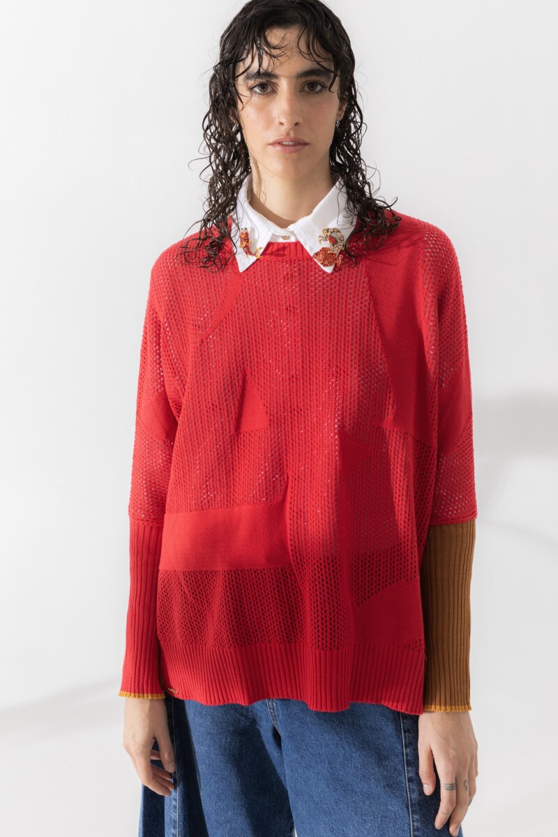 BUZO SAVIA COTTON Rojo