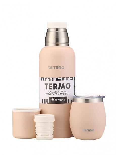 Kit 750ML Slim + Mate con tapa Rosa