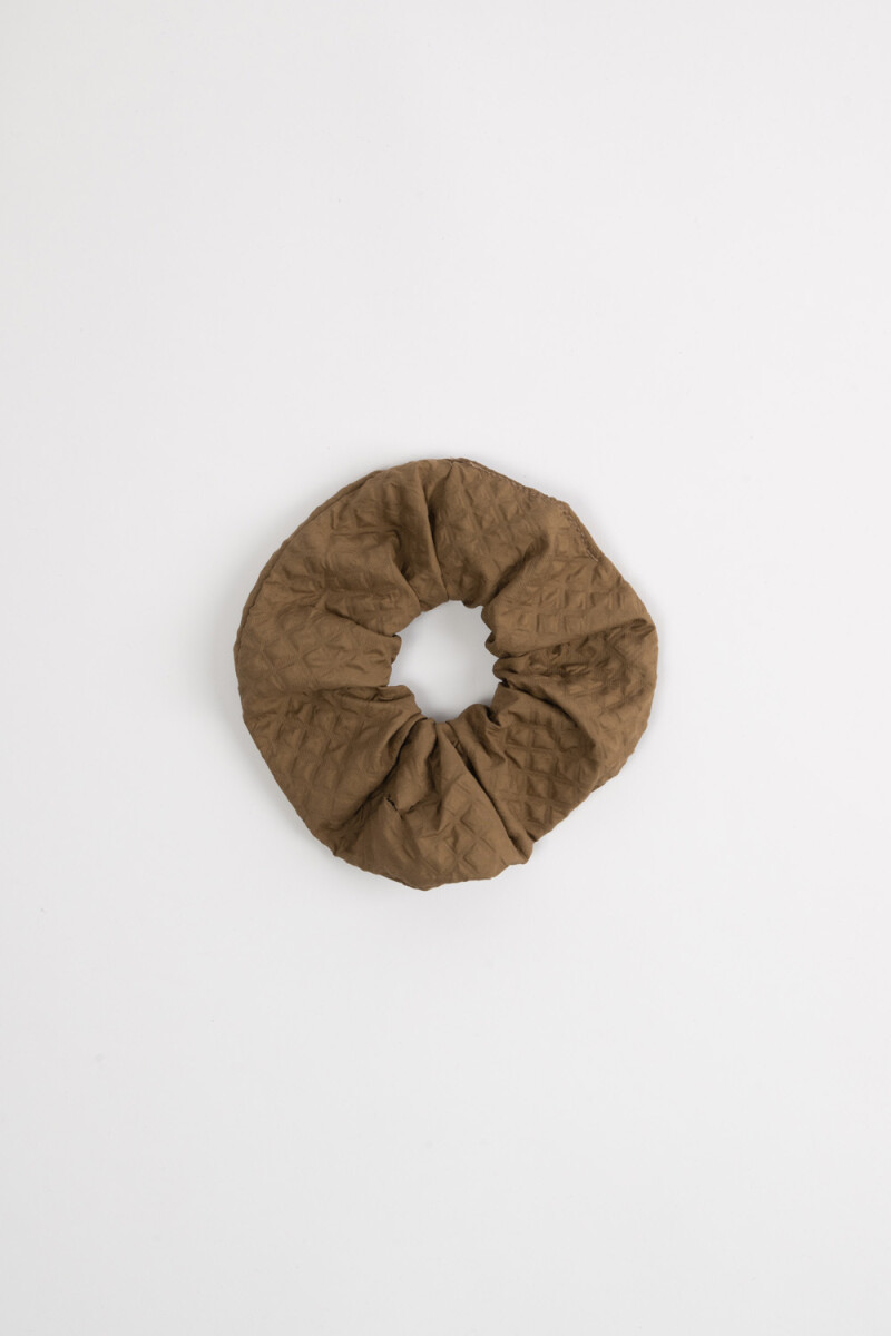 Scrunchie textura - Tostado 