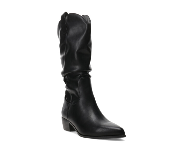 Botas DEGREE Bucaneras arrugadas Black pu