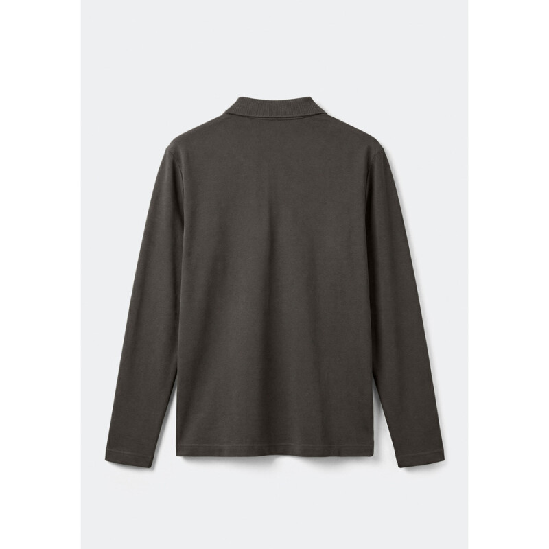 CAMISA POLO ML MASC CINZA ESCURO