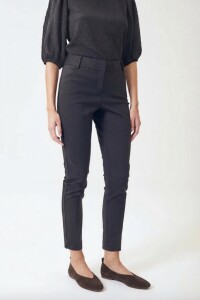 Pantalón Recto Spandex Negro