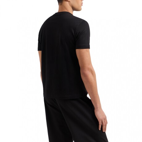 VISIBILITY COTTON CREW-NECK - EA7 EMPORIO ARMANI Black