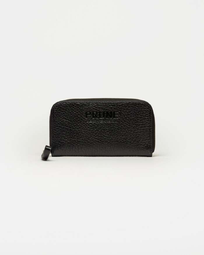 Billetera Denisse en cuero graneado Negro