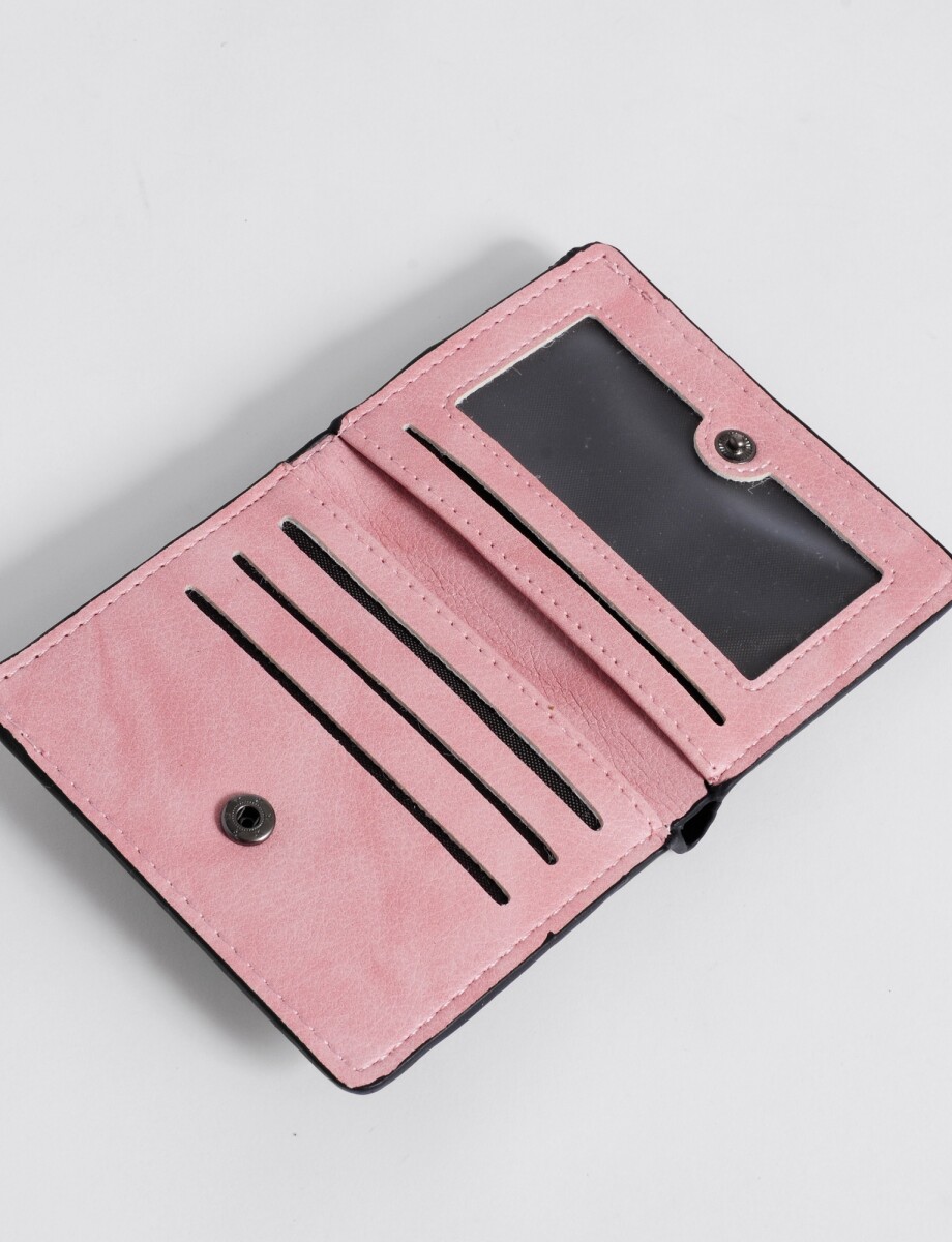 Billetera tarjetero washed - rosa 