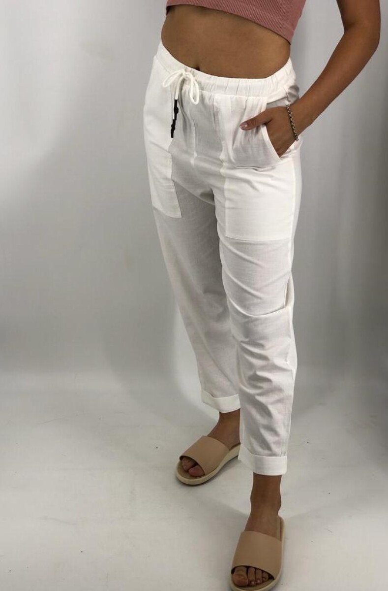 PANTALON WANNA MARCE - BLANCO 