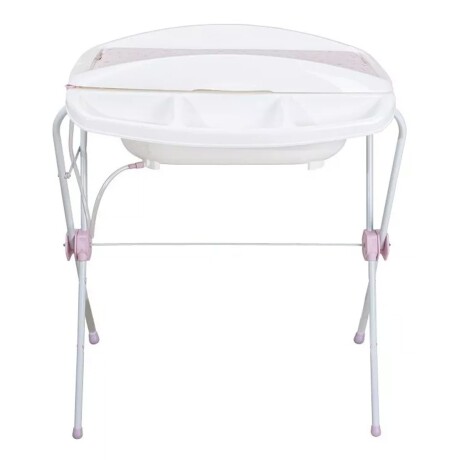 Bañito Catre Plegable para Bebe con Cambiador Bebesit Shower Rosa