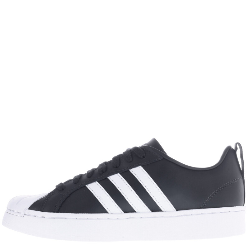 Championes de Hombre Adidas Street Check Court Negro - Blanco
