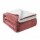 Manta Reversible Flannel/Sherpa Frazada Polar de 150x200cm Bordó
